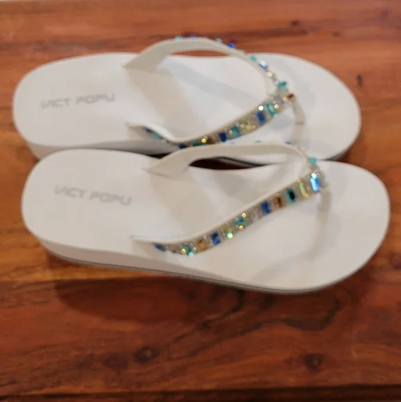 VICT POPU Gem Sparkle Sandals - Picture 4 of 7